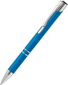 Ручка шариковая KOSCO Soft touch, голубая