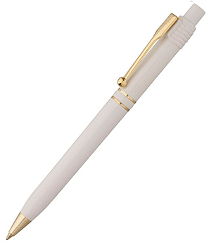 Ручка шариковая Raja Gold, белая