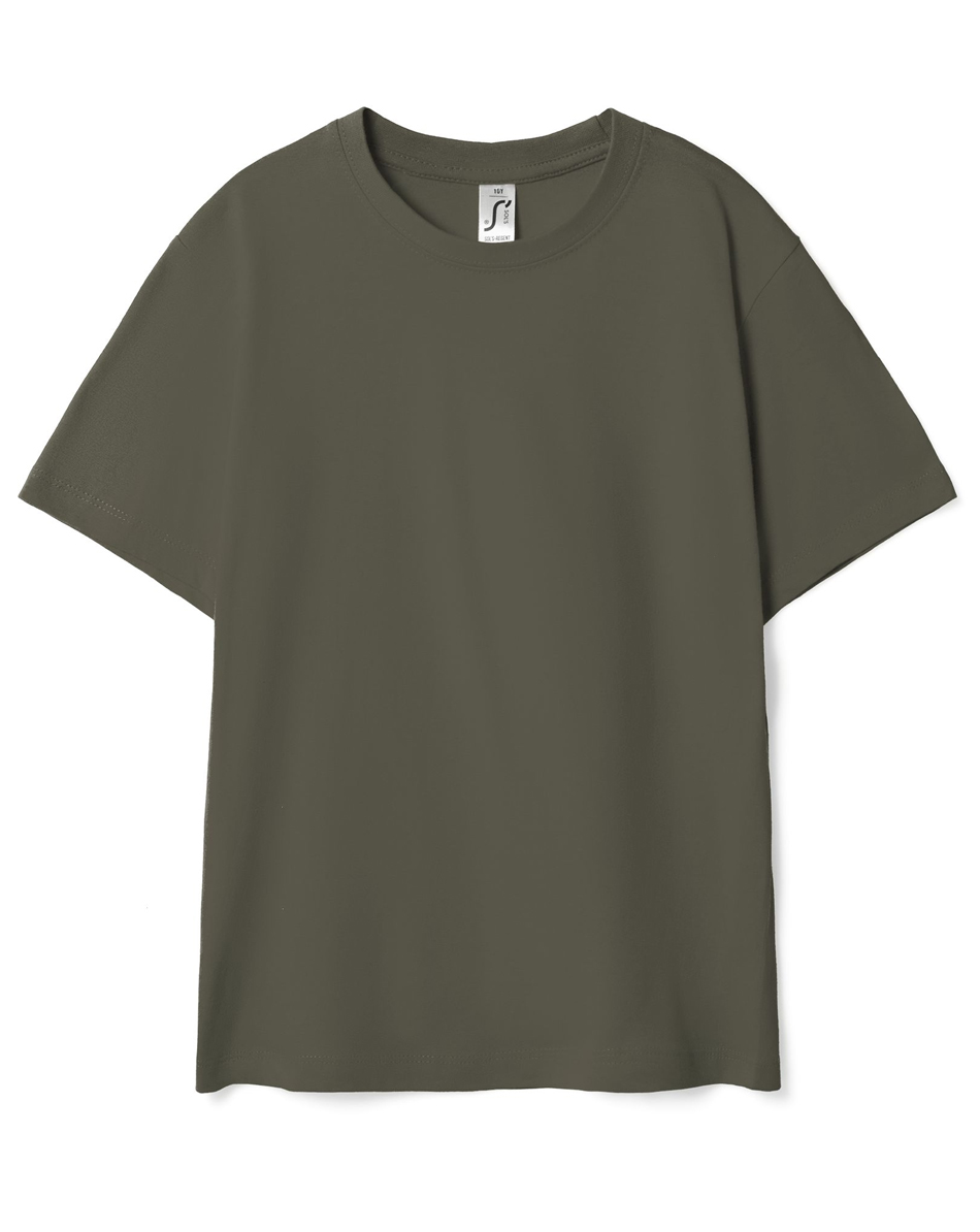 Футболка детская Regent Kids 150, темный хаки