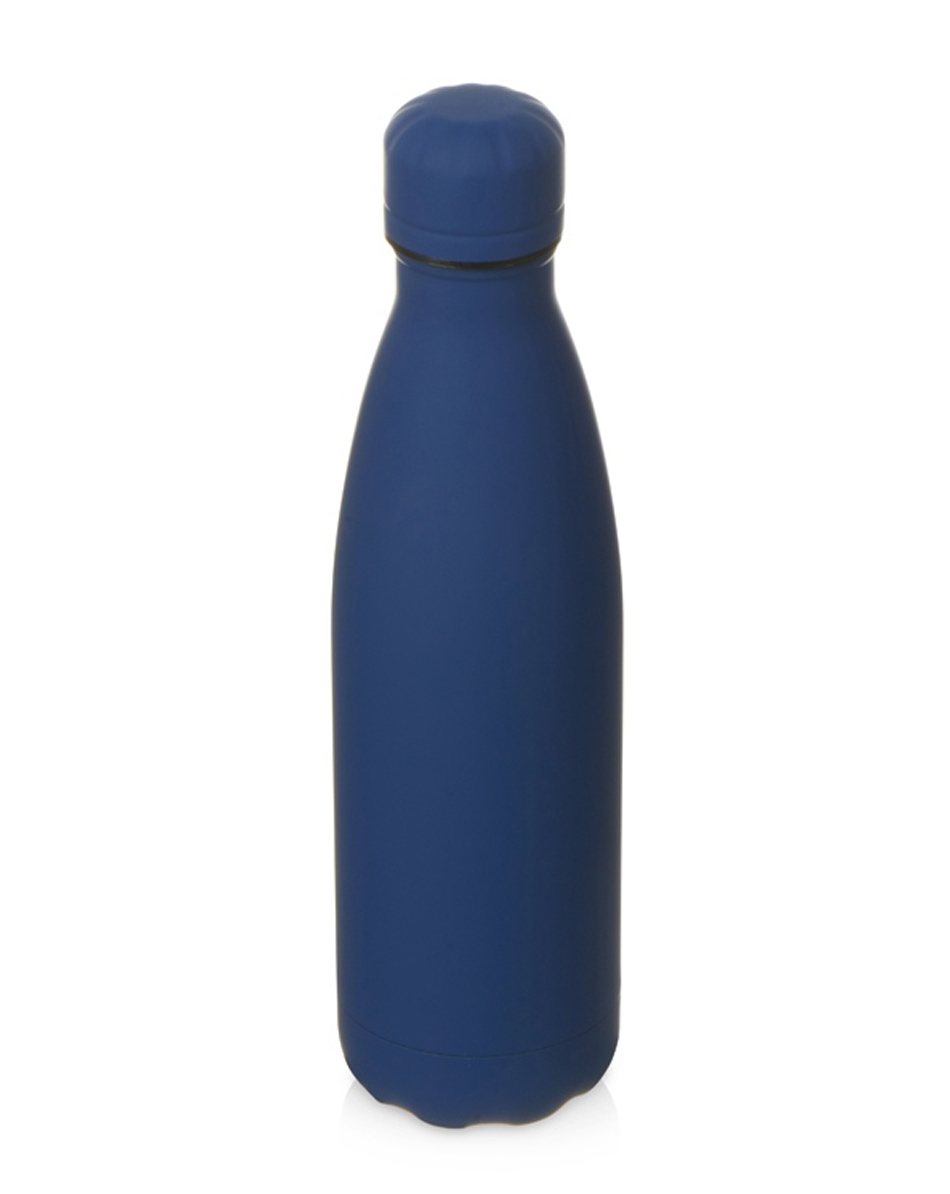 Вакуумная термобутылка «Vacuum bottle C1», soft touch, 500 мл, темно-синий