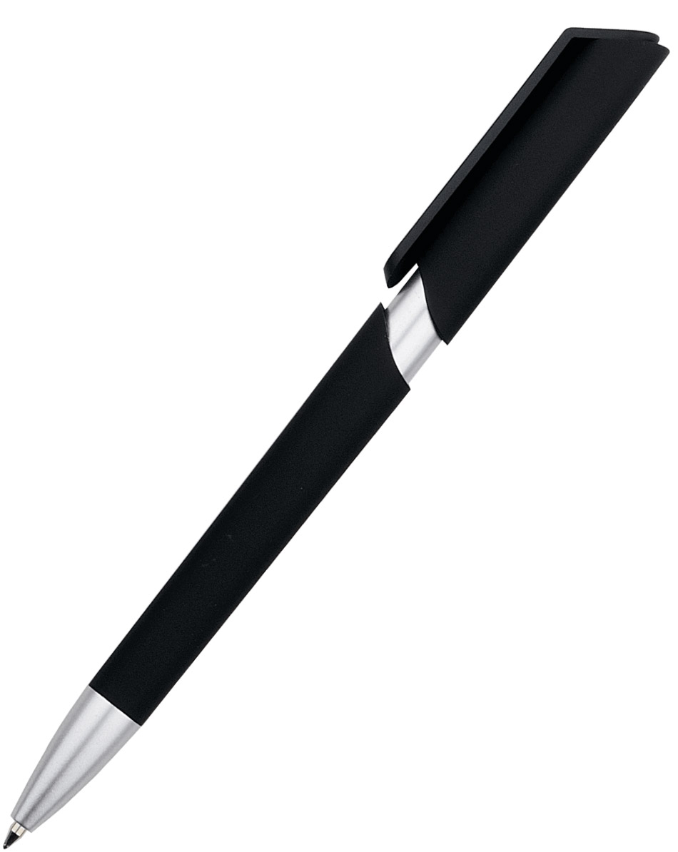 Ручка ZOOMER SOFT TOUCH, черная