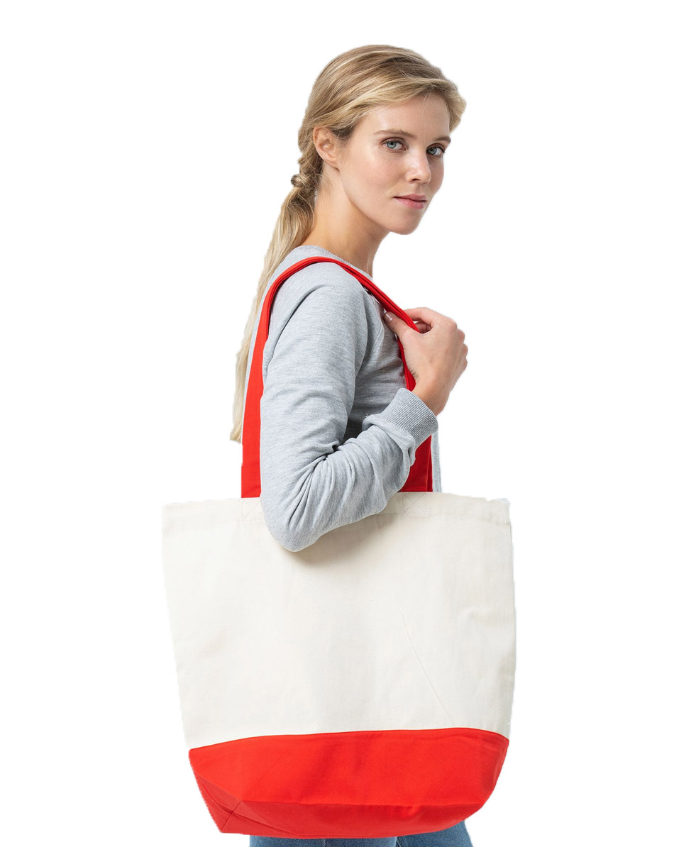 Холщовая сумка Shopaholic, красная