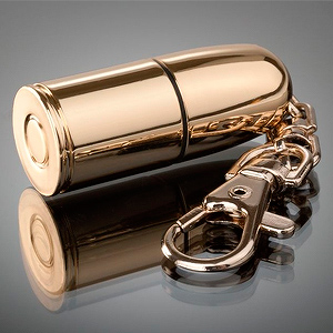 USB-флеш карта «Пуля» револьверная, золотистая