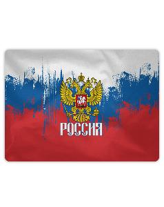 Плед флисовый с полной запечаткой "Триколор" 100 * 140 см.