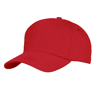 Бейсболка "UNIT Standard", 5 клиньев, красная