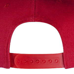 Бейсболка "Unit Snapback", 6 клиньев, с прямым козырьком, красная