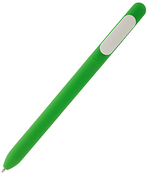 Ручка шариковая "Slider Soft Touch", зеленая