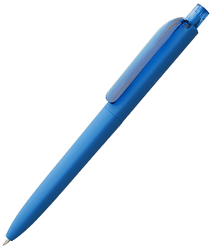 Ручка трехгранная "Prodir DS8 PRR-Т" софт-тач, голубая