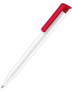 Ручка Senator Super-Hit Basic Polished, белый/красный
