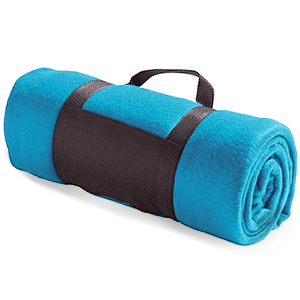 Дорожный флисовый плед Soft Voyager, голубые