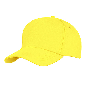 Бейсболка "UNIT Standard", 5 клиньев, желтая