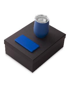 Подарочный набор «COLOR IT» с термокружкой и повербанком, 5000 mAh, синий