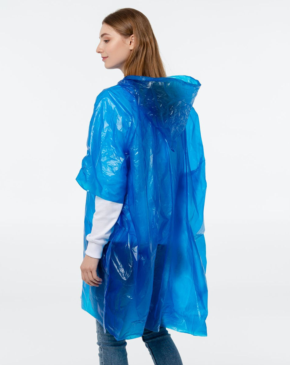 Дождевик пончо RainProof, тонкий 18 мкр (печать на чехле)
