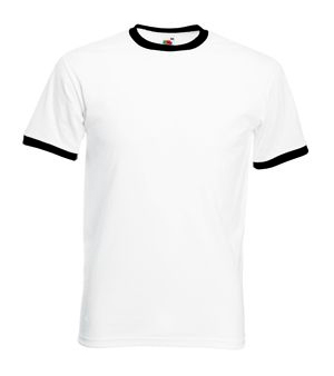 Футболка мужская "Ringer T" 160 г., удлиненная с контрастной отделкой