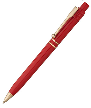 Ручка шариковая Raja Gold, красная