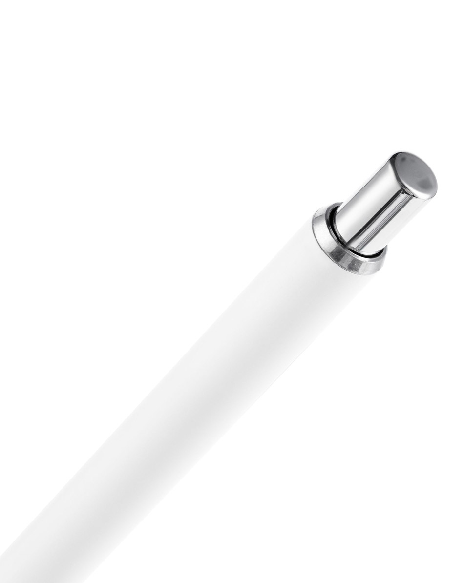 Ручка шариковая Slim Beam без клипа, белая