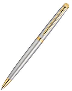 Ручка шариковая Waterman Hemisphere, серебристый, золотистый