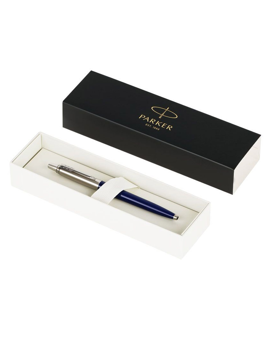 Ручка шариковая Parker Jotter Originals Navy Blue Chrome CT, темно-синяя