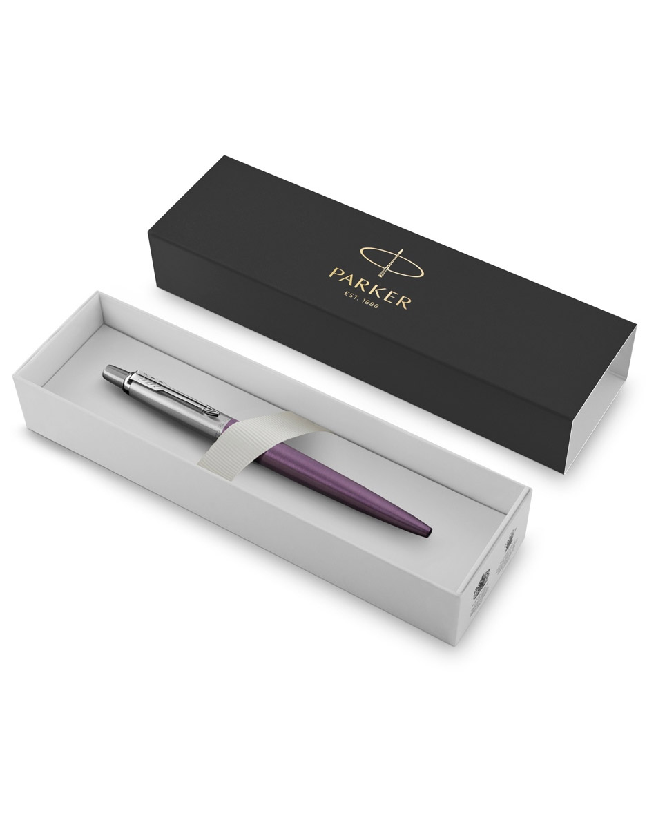 Ручка шариковая Parker Jotter Essential, фиолетовый/серебристый