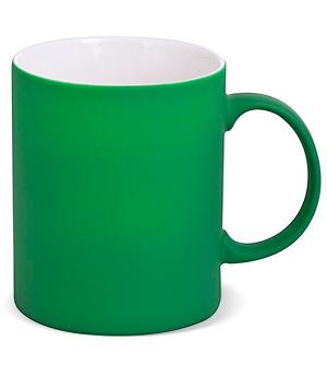 Кружка Sippy c покрытием софт-тач, зеленая