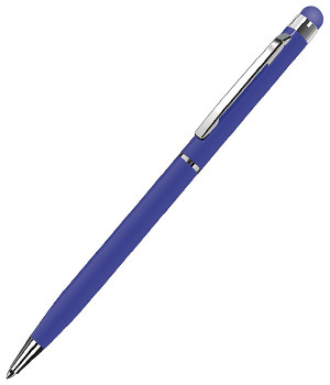 Ручка шариковая лакированная "TOUCHWRITER", со стилусом, синяя