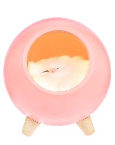Беспроводная лампа-колонка Right Meow, розовая