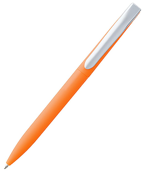 Ручка шариковая "Pin Soft Touch", оранжевая