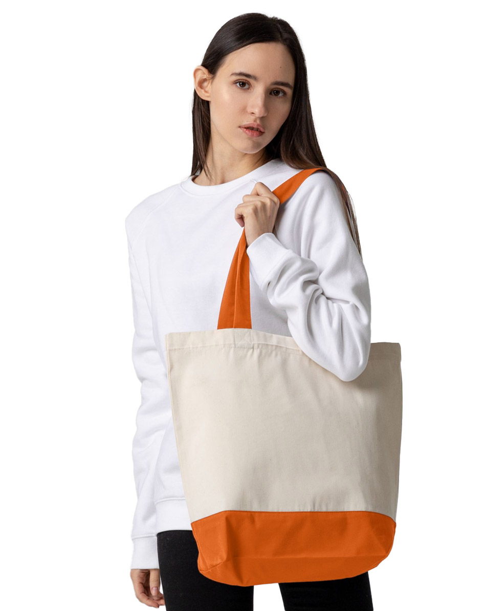 Холщовая сумка Shopaholic, оранжевая