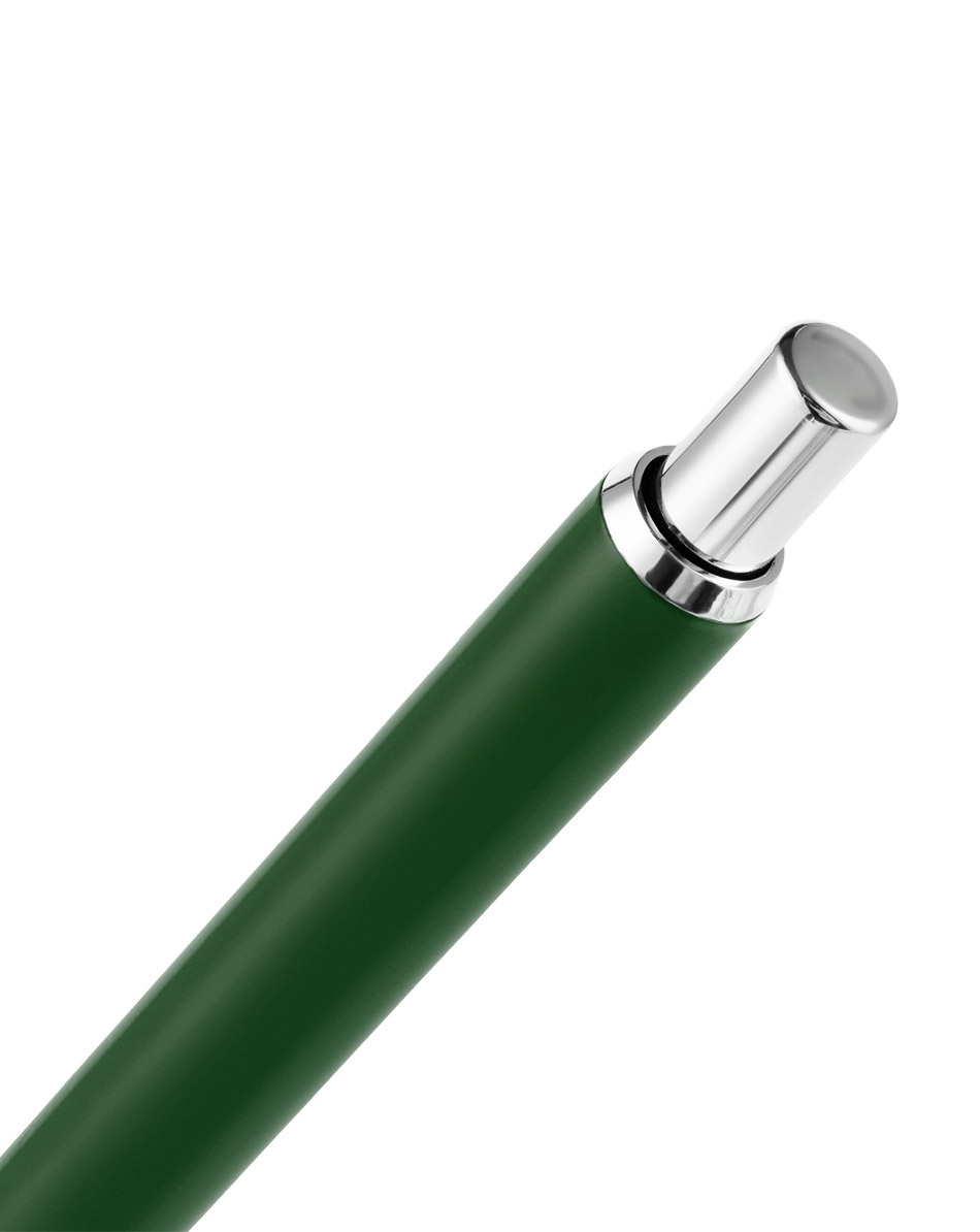 Ручка шариковая Slim Beam без клипа, зеленая