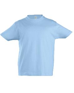 Плотная футболка детская "Imperial Kids" 190 гр, голубая