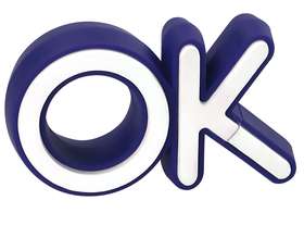 USB-флеш-карта OK, синяя, 4 Гб