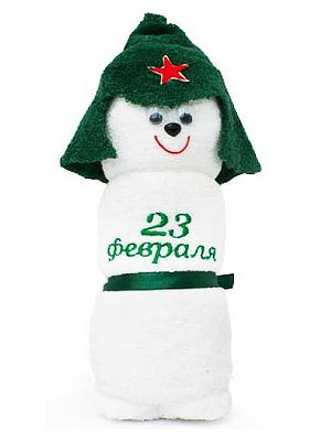 Сувенирное полотенце фигурка "Привет, Солдатик!"