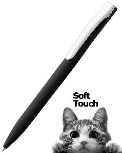 Ручка шариковая "Pin Soft Touch", черная