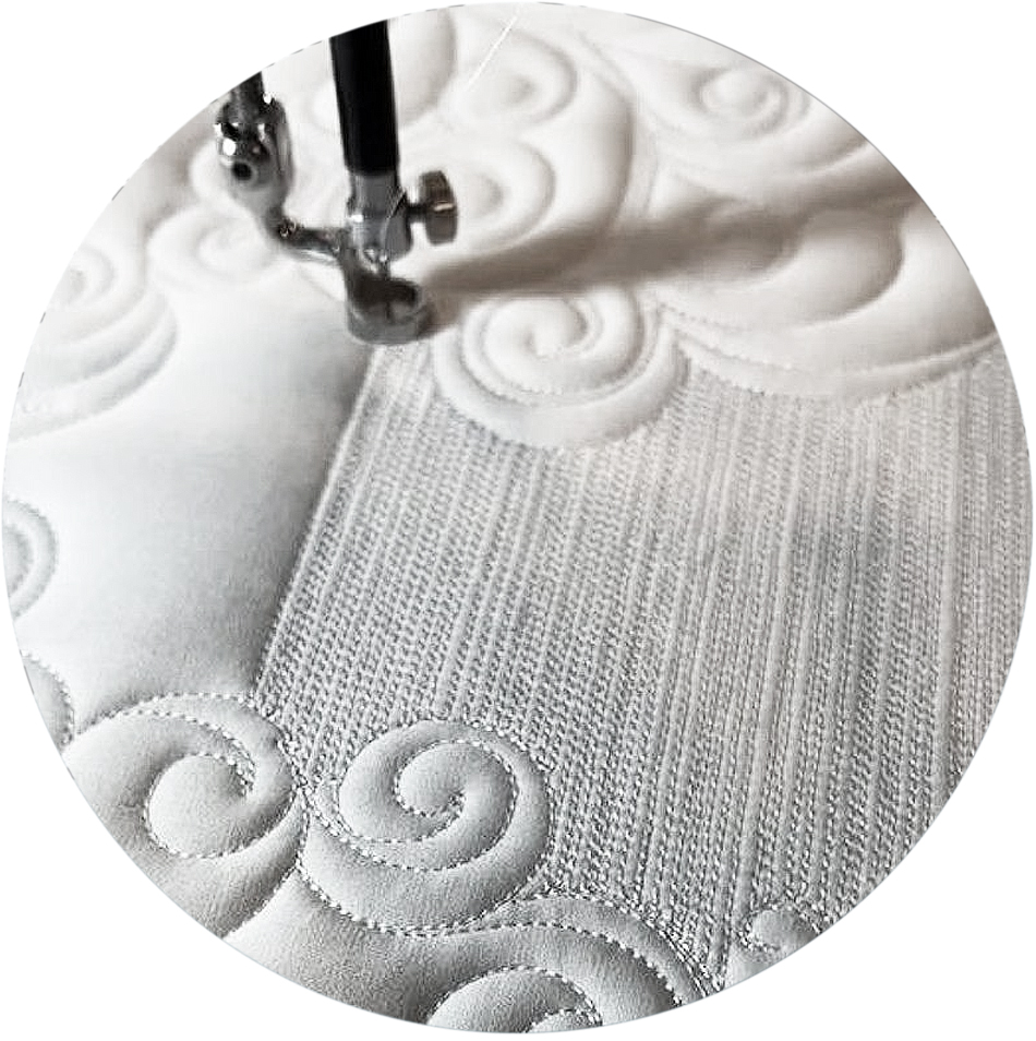 Фигурная стежка ткани