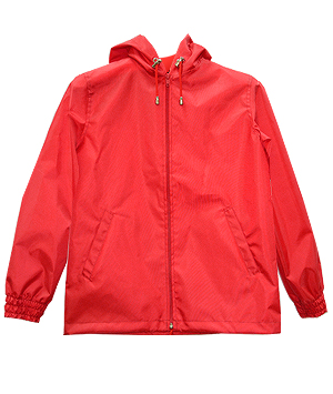 Ветровка "Steel Promo", без подкладки (воротник или капюшон), красная