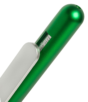 Ручка шариковая "Slider Silver", зеленая